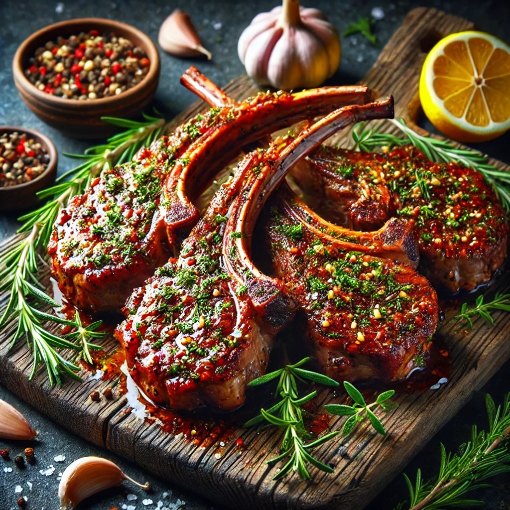 marinated lamb chops